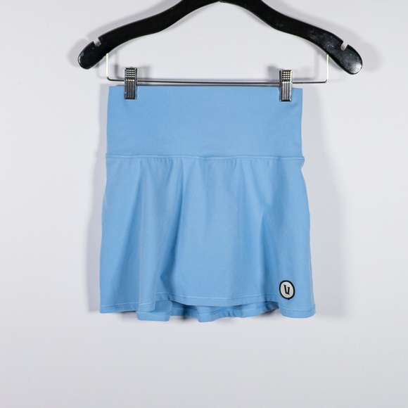 Vuori Women's Volley Mid Rise Athletic Work Out Mini Skirt Blue XXS - Picture 1 of 4